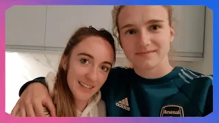 VLOG | UWCL Qualification for Arsenal 🎉 | Lisa Evans & Vivianne Miedema