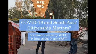 COVID19 and South Asia: Citizenship Matters?