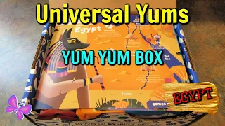 Egypt UNIVERSAL YUMS  Subscription Box Unboxing & Taste Test | Yum-Yum Box | #Leighshome