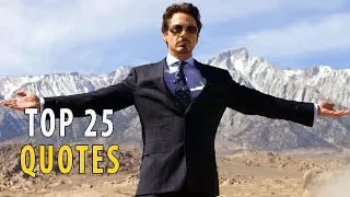 Iron Man Top 25 Quotes (2008-2017) Robert Downey Jr. Movie HD