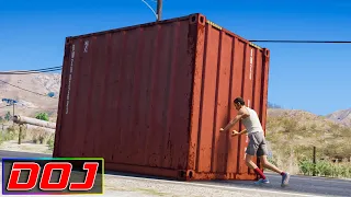 Living in a Box in the Middle of the Road | GTA 5 RP | DOJ #227