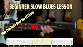 Beginner Slow Blues Solo Lesson