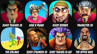 Scary Teacher 3D, Hide N Prank, Scary Robber, Prankster 3D, The Siblings 2020, Scary Stranger 3D...