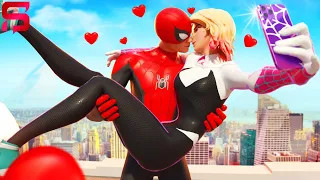 Spider-Gwen & Spider-Man FALL IN LOVE.. Fortnite Season 4