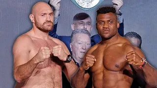 Tyson Fury vs Francis Ngannou • FULL WEIGH IN & FACE OFF VIDEO