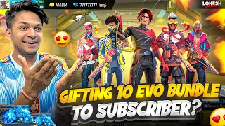 Gifting 10 Evo Bundles Challenge RIP 50,000 Diamond Free Fire