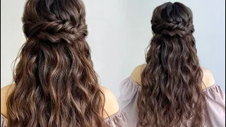 Volume texture curls , half up half down