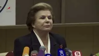 Пресс-конференция Валентины Терешковой в ЦПК/ TERESHKOVA