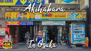 [4K] Akihabara in Osaka???? Welcome to Denden Town