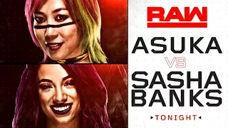 WWE Raw 29/1/18 - Asuka vs. Sasha Banks - Official Match Card