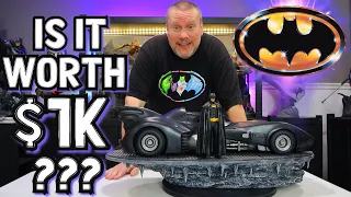 IS IT WORTH $1K? | Batman 89 BATMOBILE 1/10 Statue Review | Iron Studios