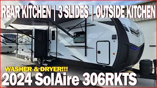 Deluxe Rear Kitchen Travel Trailer! 2024 SolAire 306RKTS Camper by Palomino at Couchs RV Nation