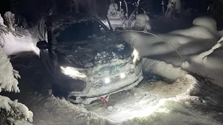 Чуть не остались в лесу в одну машину?) встретили лосей) Разведка для сток маршрута!