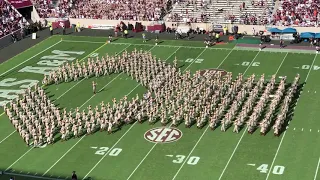 Famous Fightin' Texas Aggie Band Halftime Drill Auburn Game 2019