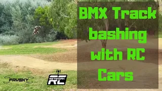 BMX Track Bashing with RC Cars (Featuring Arrma Kraton 1/8 & 1/5 8S)