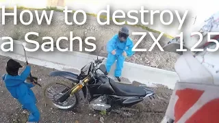 How to destroy a Sachs ZX 125 | KaKa MaKa 2017