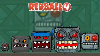 Red Ball 4 (IOS, Android) Boom Box Vs Bomb Boss in All Battle Maps
