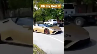 GOLD LAMBORGHINI!!! BURNOUT 🔥 🔥 🔥