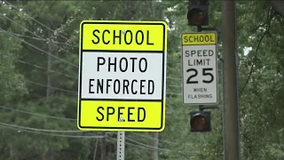 Yes, school zone cameras can issue speeding tickets slightly outside school hours