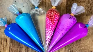 Making Crunchy Slime With Piping Bags - Satisfying Slime Video ASMR #20