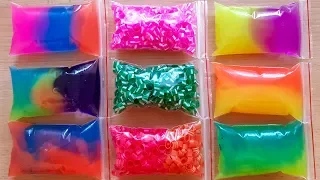 ASMR   Making Mega Crunchy Slime With Funny Bags   Satisfying Slime 133