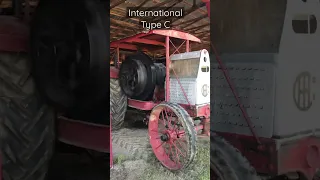 IHC Type C Tractor Built in 1911 Reverses into the Shed with its 25hp One Cylinder Hit-Miss Engine