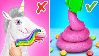 WOW! Crazy Unicorn Slime 🦄 *Giant Rainbow Slime And Cool Fidgets*