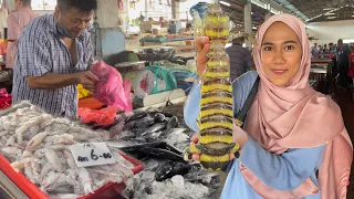 BESAR GILAA !! BELI UDANG BESAR KAT SINI | Port Ikan Segar dan murah || RAREST GIANT MANTIS SHRIMP