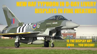NEW 2024 RAF TYPHOON DISPLAY & D DAY LIVERIED JET! (airshowvision)