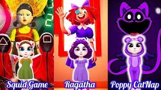My talking angela 2 Squid Game VS Ragatha VS Poppy CatNap