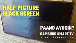 Samsung Smart TV 49" Half Of Screen Darker | How To Fix