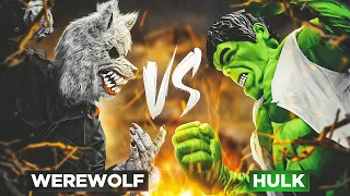 Werewolf Vs Hulk!! Marvel Monster Showdown!