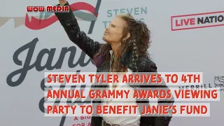 Steven Tyler Arrives To 4th Annual GRAMMY Awards Viewing Party To Benefit Janie's Fund