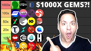 🔥BEST *TINY* CRYPTO GEMS WITH 100-1000X POTENTIAL BY 2025?! (MULTIPLIER TIER LIST)