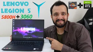 Lenovo Legion 5  - Ryzen 7 5800H + RTX 3060 - Unboxing & Full Review - Gaming Test