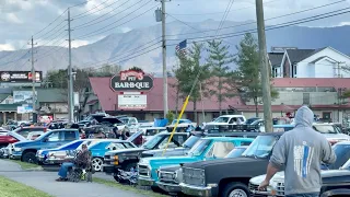 Pigeon Forge - Spring 2022 ROD RUN Kick Off!  LARGE Crowd Already On Thursday April 7th @ 5:45pm