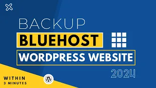 How To Backup My WordPress Site On Bluehost 2024| BlueHost Backup WordPress Website