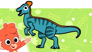 Baboo finds Dinosaur in Jungle | Club Baboo | Learn Dinosaur Names for Kids | 1HOUR Funny Dino Video