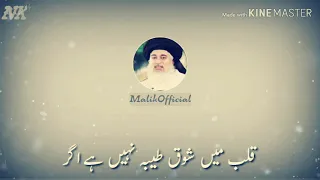 Poetry Status | Allama Khadim Hussain Rizvi |