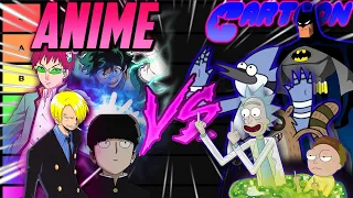 Are cartoons better than anime?| Anime vs Cartoon tier list