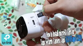 How to Install microSD Card for Tapo Security Camera: Tapo C310 /Tapo C320