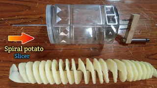 How To Make Potato Twister At Home !! Diy Spring Potato Machine !! Small Potato Twister At Home