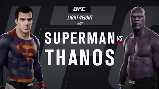 Superman vs. Thanos (EA Sports UFC 2) - CPU vs. CPU - Crazy UFC 👊🤪