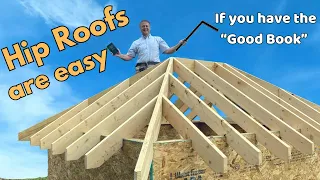 How to frame a regular hip roof,  Step-by-step instructions.