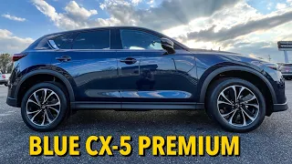 First Look | 2022 Mazda CX-5 Premium in Deep Crystal Blue