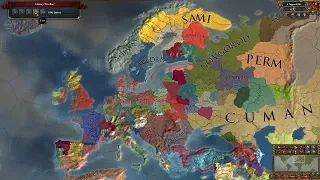 Europa Universalis 4 AI Timelapse - Extended Timeline Mod 1206-2300