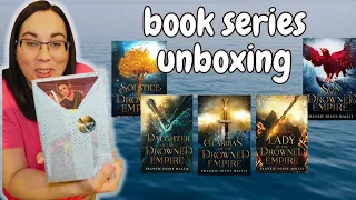 book haul unboxing | Drowned Empire series by Frankie Diane Mallis