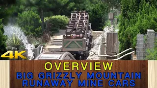 【4K】Overview Big Grizzly Mountain Runaway Mine Cars丨Hong Kong Disneyland丨概覽灰熊山極速礦車丨香港迪士尼樂園