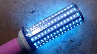 Teardown of a fake UVC germicidal corn-cob lamp.