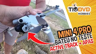 Teste Hard! DJI MINI 4 PRO falha em Active Track com APAS - NÃO compre esse DRONE antes de ver CRASH